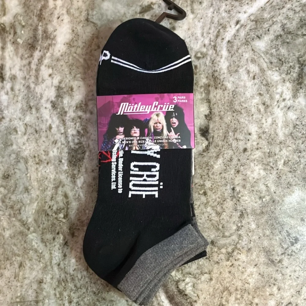 Mötley Crüe Ankle Socks 3 Pair